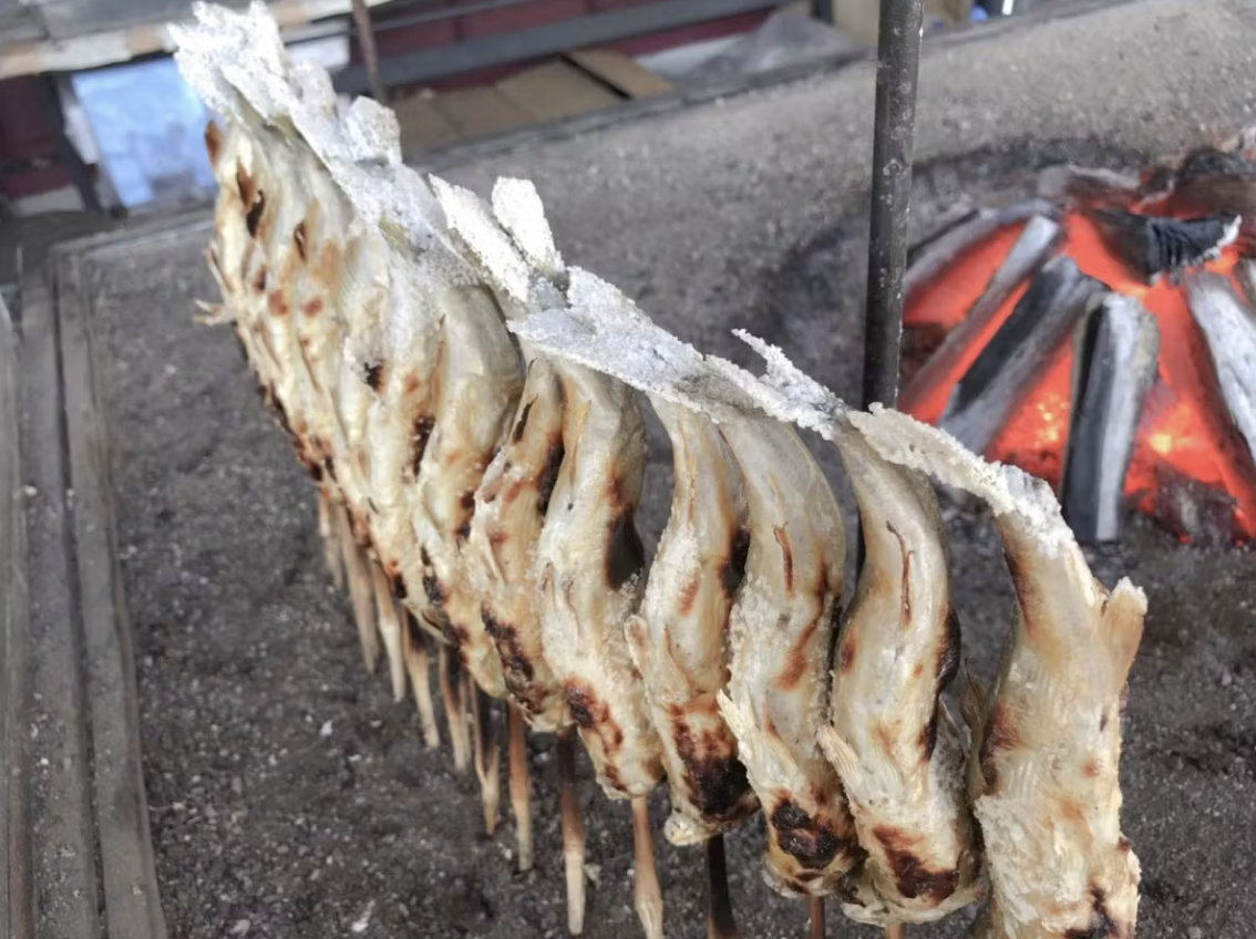 「常陸大宮市あゆの里まつり」鮎の塩焼き