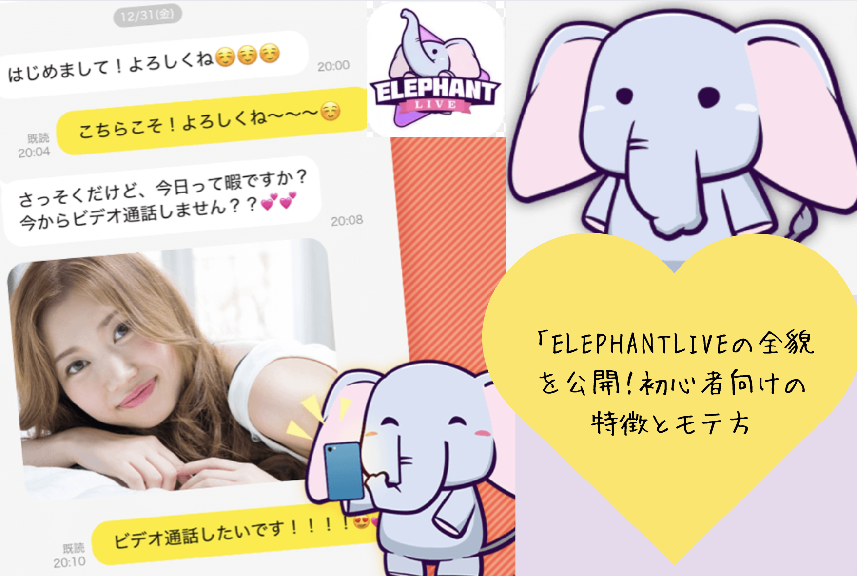 「ELEPHANTLIVEの全貌を公開！初心者向けの特徴とモテ方・評判・口コミの真実」